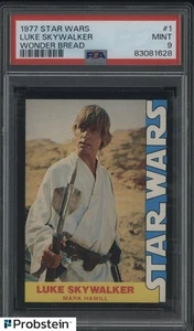 1977 Star Wars Wonder Bread #1 Luke Skywalker RC Rookie PSA 9 MINT - Picture 1 of 2