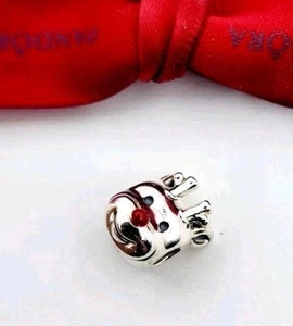 NEW Authentic Genuine PANDORA Sterling Silver Reindeer Charm -791781EN39 RETIRED - Picture 1 of 8