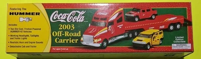 Coca-Cola Carrier Hummer 2003 todo terreno nuevo en caja edición limitada Foto 1 de 3