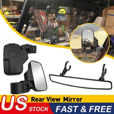 Набор широких центральных боковых зеркал заднего вида для вездехода Kawasaki Mule 3000 3010 4000 4010 - Изображение 1 из 4