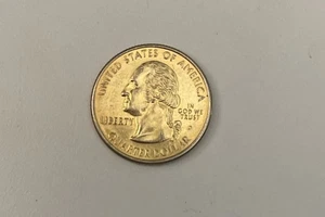1999 Connecticut Gold Plated P Quarter - Picture 1 of 12