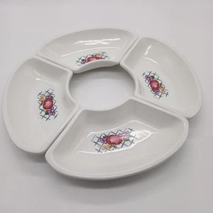 Vintage 1984 Treasure Craft 4 Stück Relish/Dip Snack Serviertabletts Made in USA - Bild 1 von 11