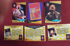 Lote de 3 tarjetas Pro Set Super Star Music Eric Clapton 1991 - Imagen 1 de 1