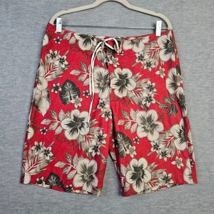 Abercrombie & Fitch pantaloncino uomo floreale topico pull-on board taglia 34 NUOVO - Foto 1 di 10