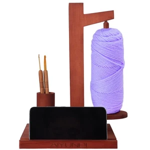 AIYUNDI Holz Garnhalter Magnet Spinner Garnständer mit Häkelnadel Aufbewahrung... - Bild 1 von 9