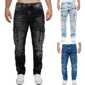 Cipo & Baxx Herren Jeans Cargo Modern Regular Stonewashed Hose Streetwear Casual - Bild 1 von 34