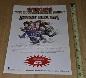 Everclear Boys Are Back In Town KISS MOVIE - PROMO RADIO TRADE AD Poster 8.5x11 - Picture 1 of 1