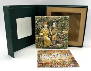 Harmony Kingdom Picturesque Tile Byron's Secret Garden LOVE LABOURS - 4" X 4" - Picture 1 of 8