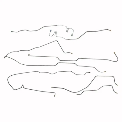 Fits Late 1977-78 JEEP CJ7 Standard Manual Disc Brake Line Set Quadra Axle OE - Image 1 of 4