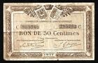 World Paper Money - France Chambres De Commerce 50 Centimes 1917 @ Fine