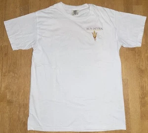 Comfort Colors Arizona State Sun Devils Double Sided White M T-Shirt ASU Tempe - Picture 1 of 7