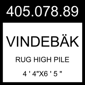 IKEA VINDEBAK VINDEBÄK Rug High Pile Light Beige 4 ' 4"x6 ' 5 " 405.078.89 - Picture 1 of 4