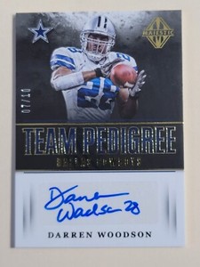 Darren Woodson  2017 Majestic Team Pedigree 7 Of Only 10 DC-DW