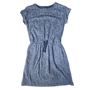 Gap Kids Disney Girls Belle Beauty & Beast Navy Printed A-line Dress XXL S/S Tie - Picture 1 of 8