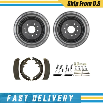 Kit de zapatas de freno de tambores delanteros y herrajes para Chevrolet Biscayne 1958 Foto 1 de 4