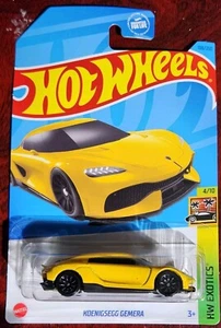 Hot Wheels Koenigsegg Gemera Yellow 188/250 2023 HW Exotics 4/10 - Picture 1 of 2