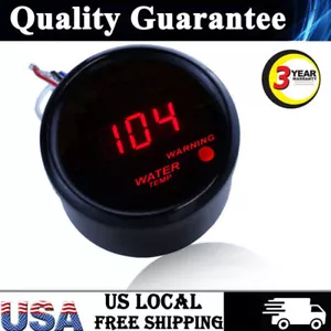 2" 52mm Car Digital Red Digital LED Electronic Water Temp Temperature Gauge - Picture 1 of 11