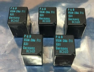 RELÉ POTTER & BRUMFIELD VKM-286F11-K01, 10A @ 14VDC, BOBINA 12V, NUEVO, 5 PIEZAS - Imagen 1 de 4