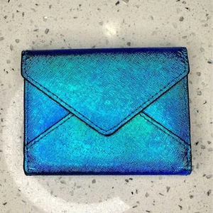 Rebecca Minkoff Irredescent Blue Wallet - Picture 1 of 7