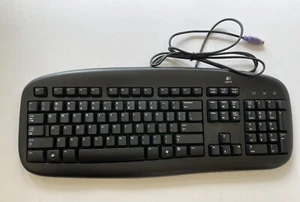Logitech Y-SU61 Keyboard Untested Great Cosmetic Condition PS/2 - Picture 1 of 9