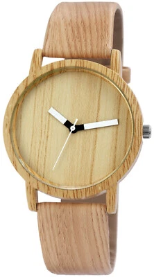 Excellanc Damen Armbanduhr Frauen Analog Quarz Uhr Moderne Holz-Optik Girl Watch - Bild 1 von 4