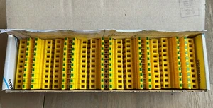 ENTRELEC 019905421 YELLOW TERMINAL BLOCKS D1,5/6.PI.ADO NEW BOX OF 50 - Picture 1 of 5