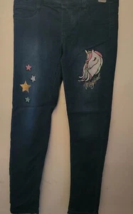 Dellia's Girl Jeans with Unicorn and Star's Size 16 - Picture 1 of 4