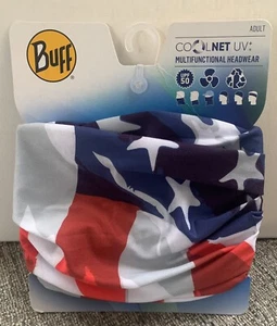 BUFF Adult CoolNet UV Multifunctional American Flag USA Headwear Face Cover Mask - Picture 1 of 5