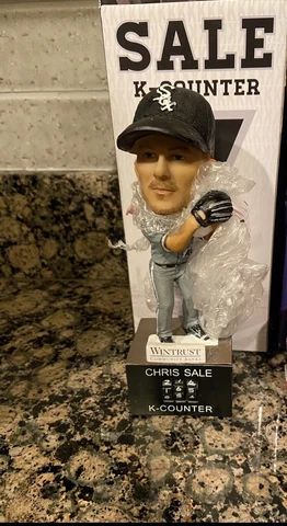 Chris Sale Chicago White Sox K Counter Bobblehead MLB Wintrust Community Bank Cover