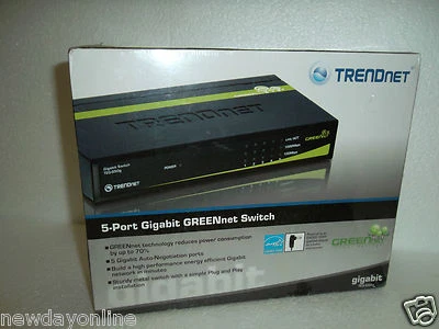 TRENDnet 5-Port Gigabit Ethernet Switch 802.3x Auto-MDIX 1000Mbps TEG-S50g/A NEW - Image 1 of 4