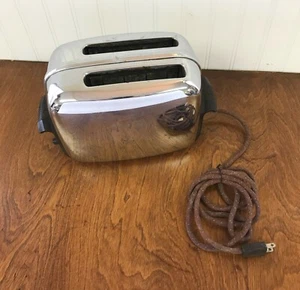 Vintage Chrome Toastmaster Automatic 2-Slice Pop Up Toaster Model 1B14 - Picture 1 of 12