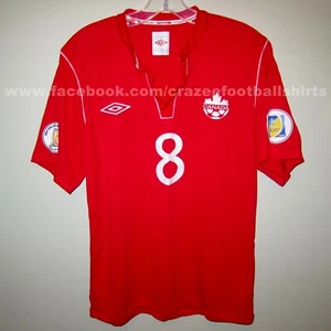 player issue Will JOHNSON #8 CANADA 2012-13 home shirt Umbro football jersey - Picture 1 of 12