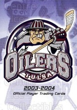 2003-04 Tulsa Oilers #1 Tulsa Oilers, Header Card