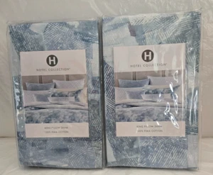 Hotel Collection King/Groß Kissen 2 Kissenbezüge Lagune 20" x 36" Mehrfarbig Blau - Bild 1 von 2