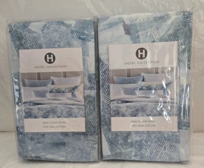 Hotel Collection King Pillow 2-Shams Lagoon 20" x 36 " Multicolor Blue - Image 1 of 2