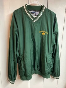 Reebok Pullover Windbreaker Embroidered “Mahoney’s” Size XXL Green - Picture 1 of 4