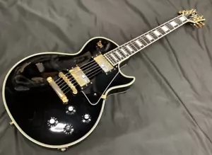 Edwards By ESP E-LP-130CD Les Paul CustoModel Electric Guitar Black From Japan - Picture 1 of 13