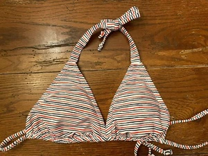 *NWT* Love by GAP Red, Navy & White Stripe Bikini Top - Sz. Medium - Picture 1 of 5