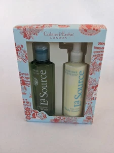 NEW Crabtree & Evelyn LA SOURCE Relaxing Body Wash & Body Lotion 8.5 oz 250ml - Picture 1 of 14