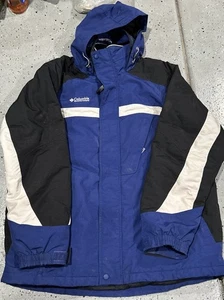 Columbia Dark Toned Black Blue Heavyweight Jacket Large Sm5240-434-L - Picture 1 of 3