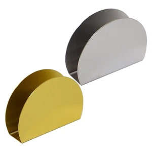 Table Napkin Holder Tissue Dispenser Dining Room Easy Display Half Round - Picture 1 of 25