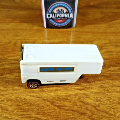 Hot Wheels The Heavyweights Redline Moving Van Trailer White Hong Kong HK 1970 - Image 1 of 4