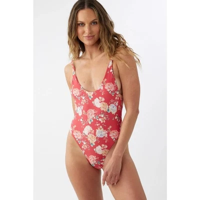 Traje de baño O'NEILL para mujer Stella Mykonos de una pieza talla XL rojo floral nuevo con etiquetas Foto 1 de 4