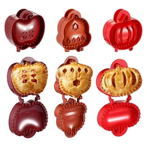 Set of 3 Fall Shaped Dough Press Molds for Mini Pocket Pies at Gatherings - Picture 1 of 9