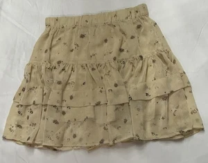 Free People Women's From the Valley Floral Mini Ruffle Tiered Skirt - SMALL - Picture 1 of 6