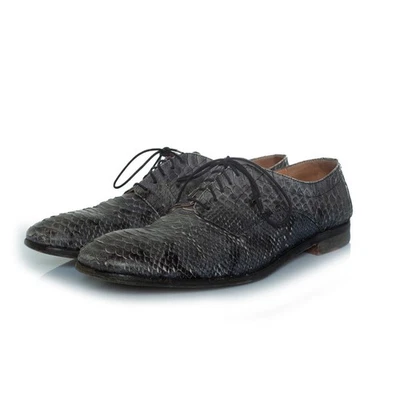 Maison Margiela Graue Schnürschuhe Aus Pythonleder Männlich Grau 41 - Bild 1 von 4