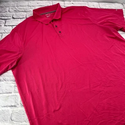Camisa Polo de Golf Reebok Para Hombres 5XLT Rosa Manga Corta Preppy Informal Foto 1 de 4