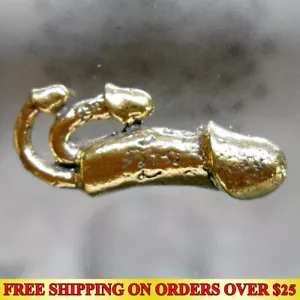 Lucky Love Charm Amulet Talismans Brass Magic Penis Palad Khik Wealth Rich Money - Picture 1 of 11