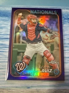 2024 Topps Chrome Keibert Ruiz Purple Refractor /250 Nationals - Picture 1 of 2