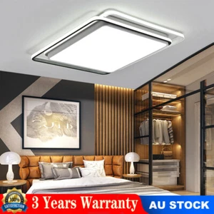 48 CM Modern Home Square Shaped Acrylic Ceiling Light Bedroom LED Pendant Light - Picture 1 of 11